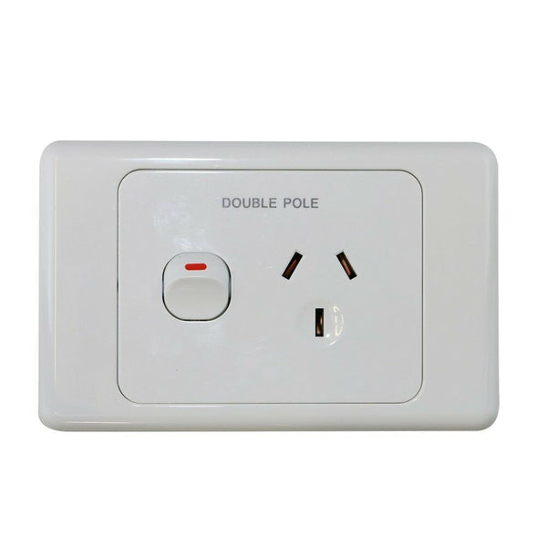 240V 15 AMP Single Power Point Double Pole