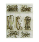 Surecatch 140 Piece Assorted Carlisle Fishing Hook Pack in Tackle Box