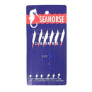 Seahorse Bait Chaser Rig - 6 Hook Bait Jig with Fish Skin and Lumo Beads