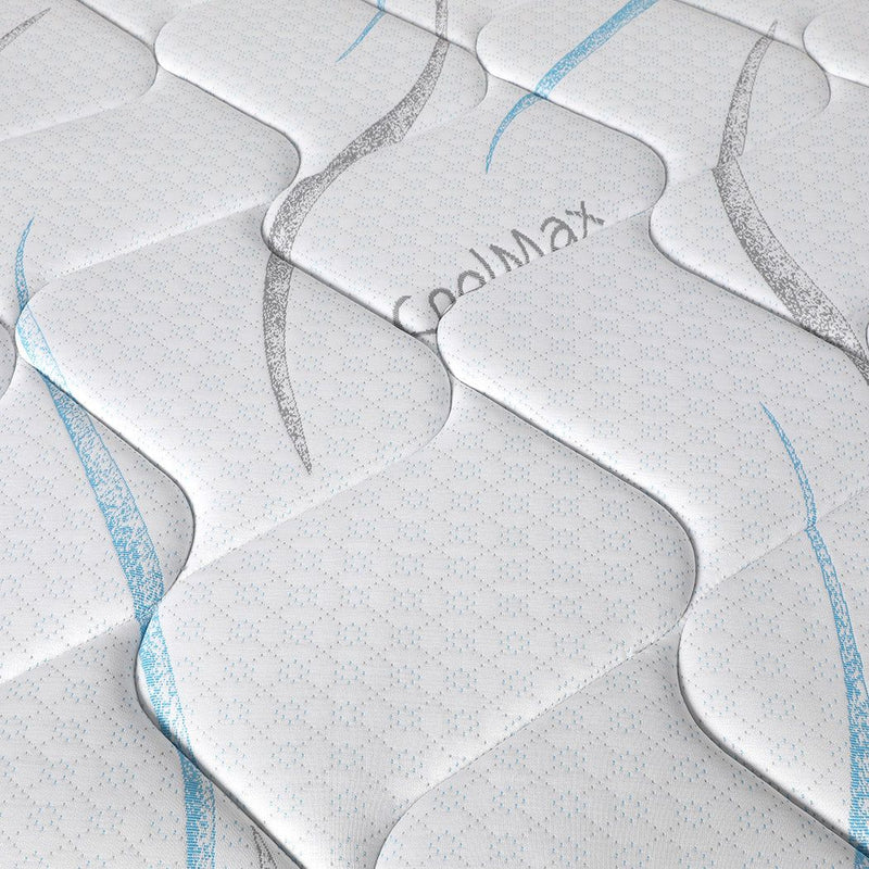 Dreamz Spring Mattress Bed Pocket Tight Top Foam Medium Firm King Size 25cm