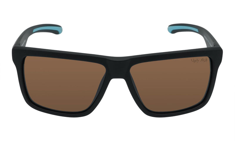 Ugly Fish PFR397 Polarised Floating Sunglasses - Matt Black Frame/Brown Lens