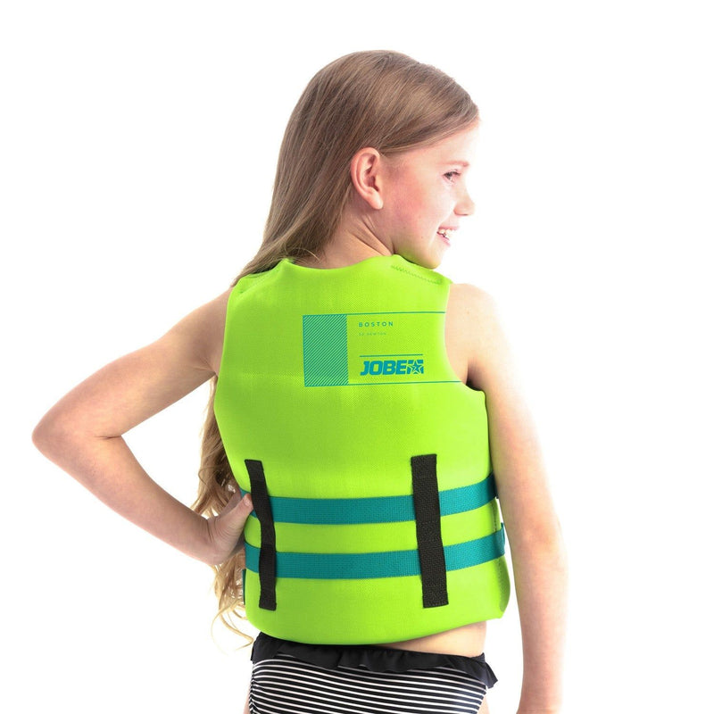 Jobe Lime Green 50N Front Entry Neoprene Unisex Kids Life Jacket Vest