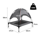 Pawz Pet Trampoline Bed Dog Cat Elevated Hammock With Canopy Raised Heavy Duty S