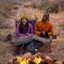 KELTY Low Loveseat Nest Camping Chair - Bungee Cord/Beluga (Lounge Seat)
