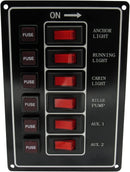 6 Gang Vertical Switch Panel