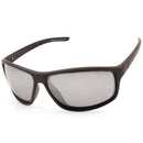 Dirty Dog Zero Satin Black/Grey-Silver Mirror Polarised Men's Sunglasses