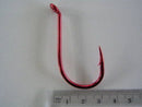 1 Box of Mustad 92554NPNR Big Red Chemically Sharpened Fishing Hooks