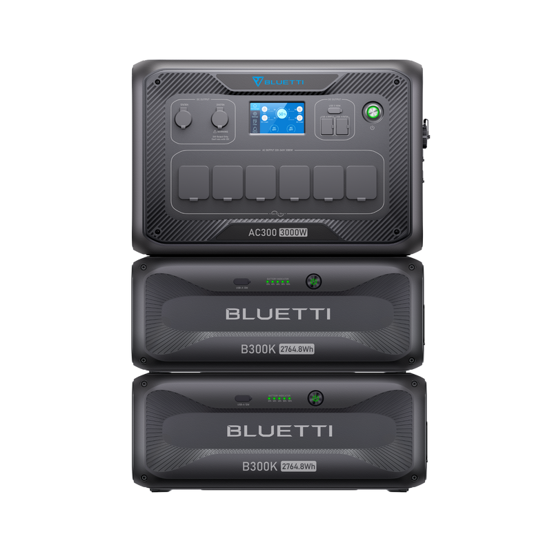 BLUETTI AC300 + B300K + Solar Panels | Solar Generator Kit