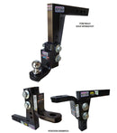 Mister Hitches Raptor 4.5T Super Duty Adjustable Ball Mount - Extra Long Drop Shank