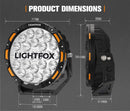 Iconic Series Pair 9inch Osram LED Driving Light 1Lux @1,442m 18,672Lumens