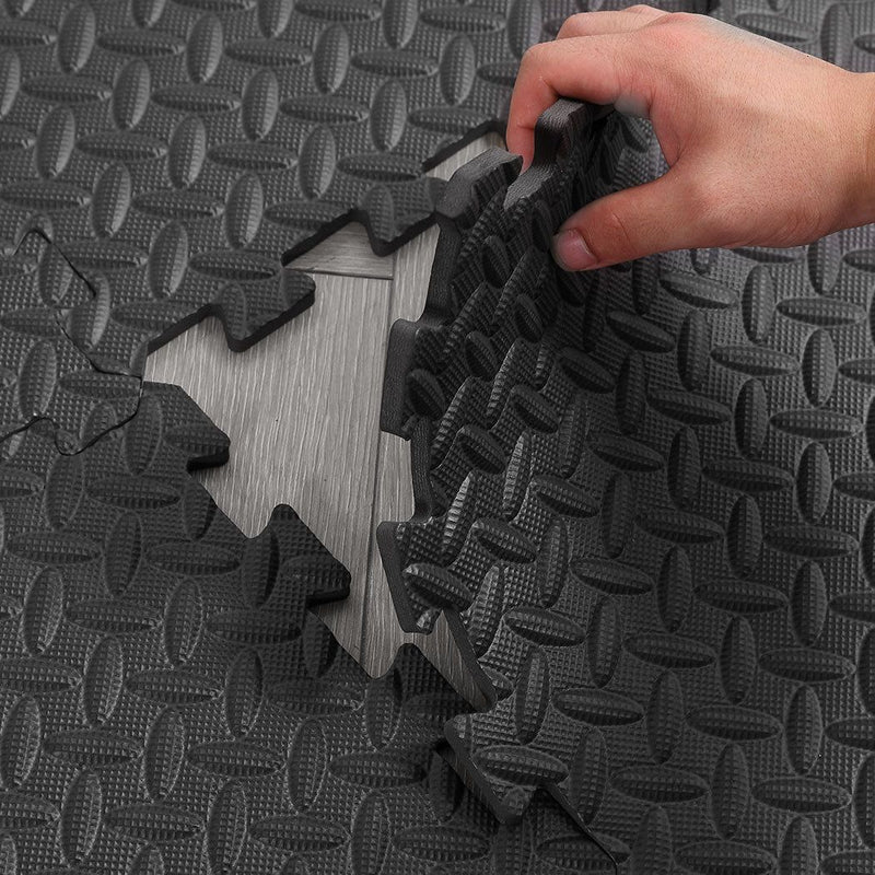 Centra 12x EVA Foam Mat Interlocking Floor Mats Gym Flooring Heavy Duty 60X60cm