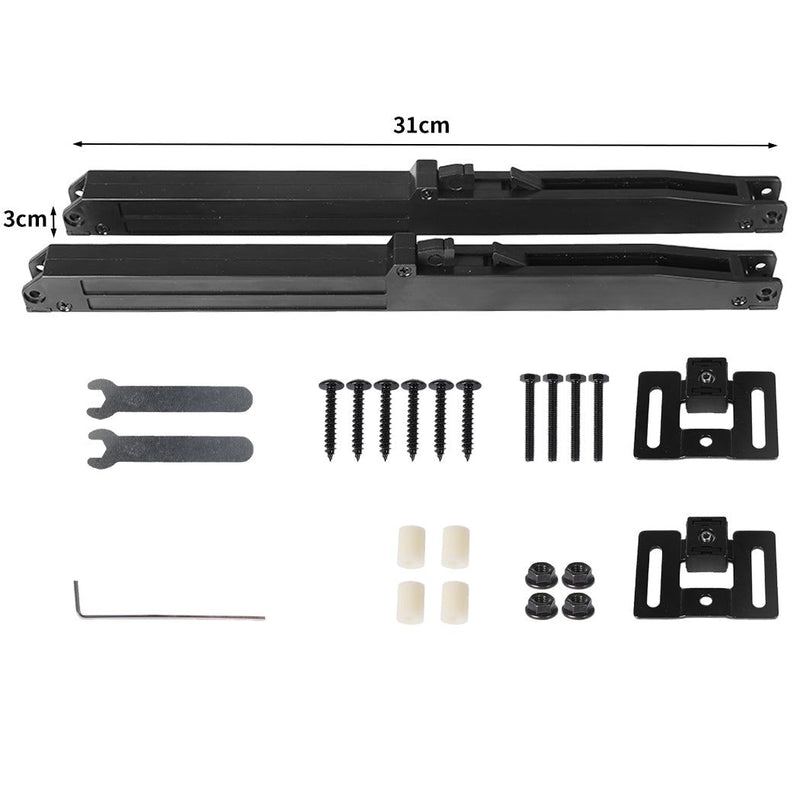 Antique Style Sliding Barn Double Door Hardware Damper Quiet Closing Tool Kit