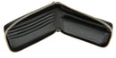 Dents Avon Mens Zip Smooth Nappa Leather Wallet  - Black (RFID Blocking)