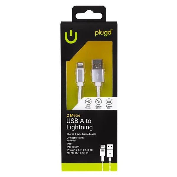 Charge & Sync 2M USB A to Lightning