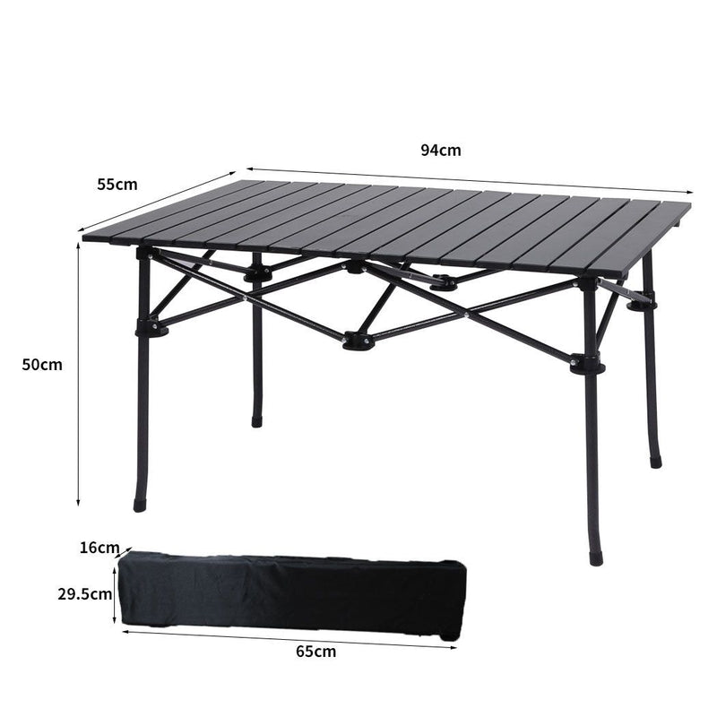 Black Camping Table