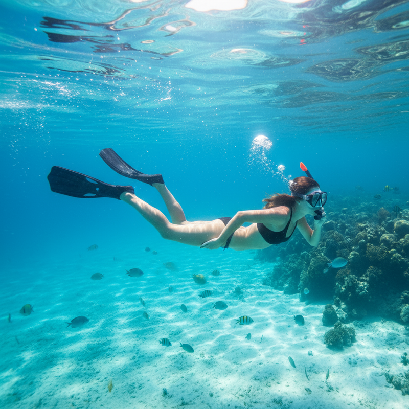 Snorkel, Mask and Fin Set