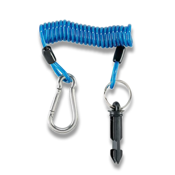 RV Electronics Breakaway Coil Cable with Pin and Release Clip