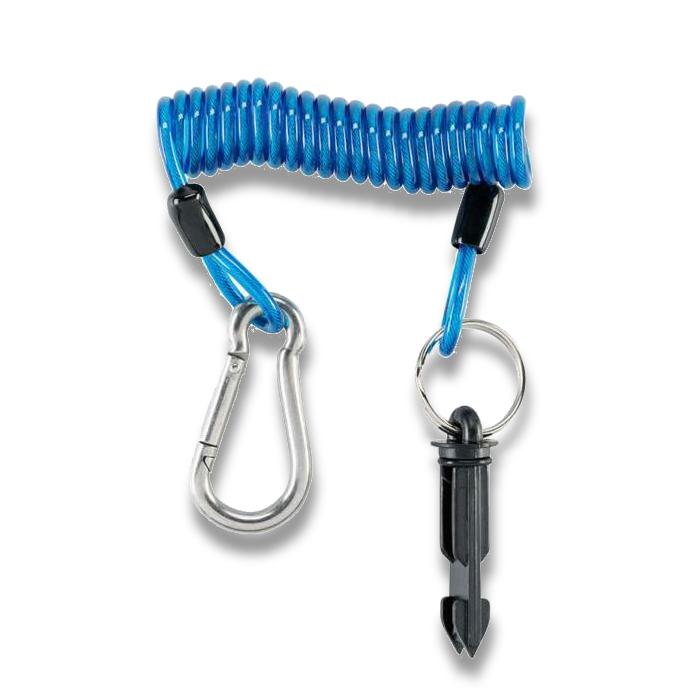 RV Electronics Breakaway Coil Cable with Pin and Release Clip