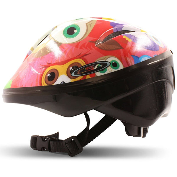 CSA Ariel Purple Owl Pattern Childrens Bike Helmet Size 48-52cm