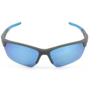 Dirty Dog Sport Track Silver Grey/Blue Mirror Polarised Sport Sunglasses