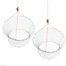 Wilson Ready Rigged Wire Bottom Marron Net- 2 Rings With Float And Rope