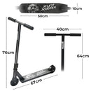 Monvelo Stunt Scooter Kids Adult Freestyle Trick 360° Spin Kick Push Tricks Ride