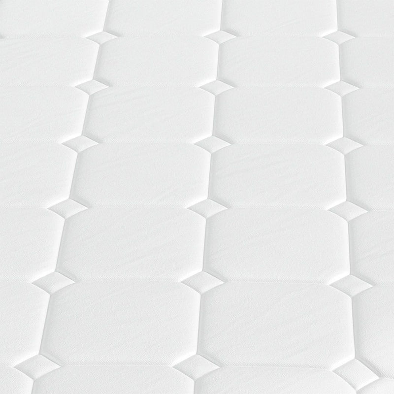 DreamZ King Single Spring Mattress Medium Firm 5-Zone Support Knit Fabric Cover