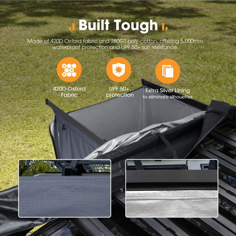 San Hima Dual Shower Awning Instant Fold-Out Ensuite Tent Camping Change Room