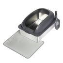 Pawz Stainless-Steel Cat Litter Box Large Semi-Enclosed Pet Toilet Easy Cleaning
