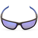 North Beach Luxy Satin Black/Ice Blue Mirror Polarised Men's Sunglasses