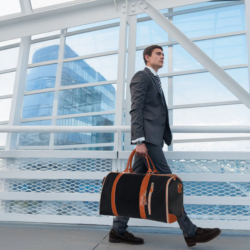 Slimbridge Garment Bags 2 in 1 Hanging Suit Convertible Travel Duffle Black