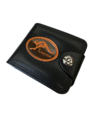 Australia Souvenir Kangaroo Wallet - Black (Premium Faux Leather)