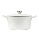 Toque Enamel Dutch Oven 4L Cast Iron Pan Casserole Pot Slow Cook Cooker with Lid