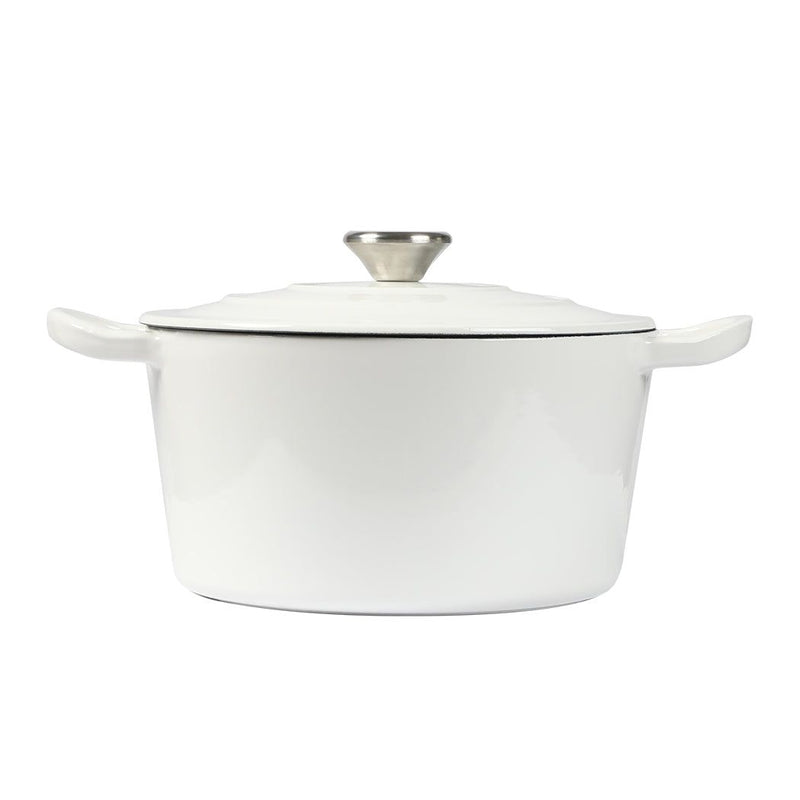 Toque Enamel Dutch Oven 4L Cast Iron Pan Casserole Pot Slow Cook Cooker with Lid