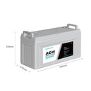 Safetex 12V 200Ah AGM Deep Cycle Battery Marine Portable Sealed Power Camping