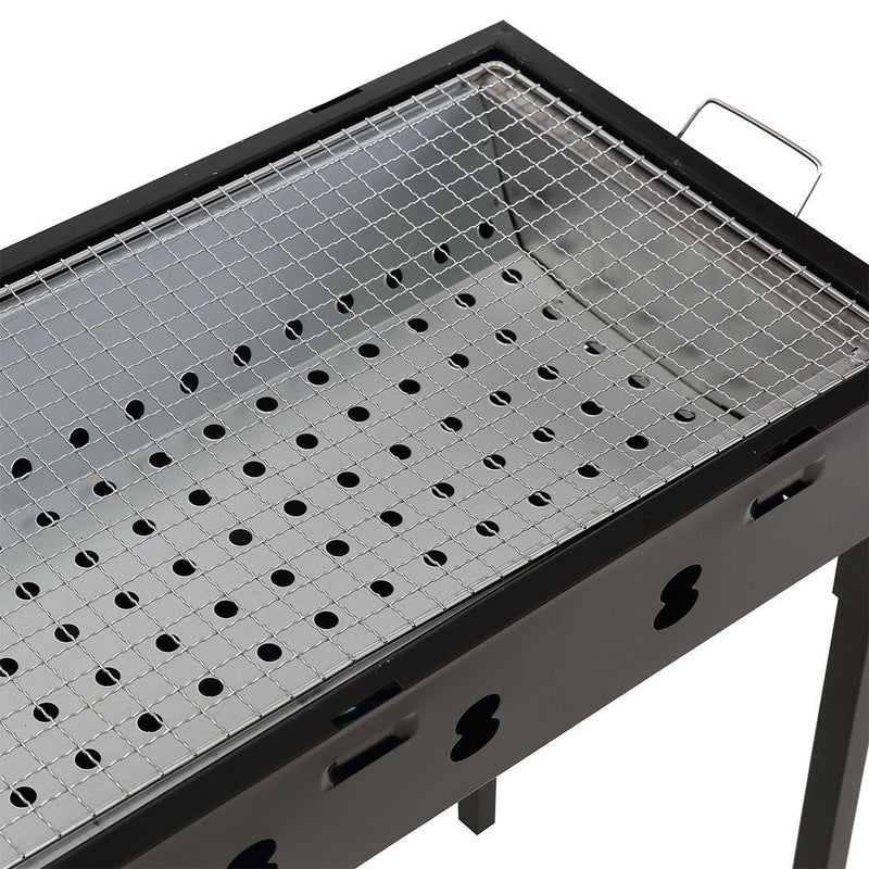 Moyasu Charcoal BBQ Grill Mesh Plate Set Folding Camping Picnic Outdoor Barbecue