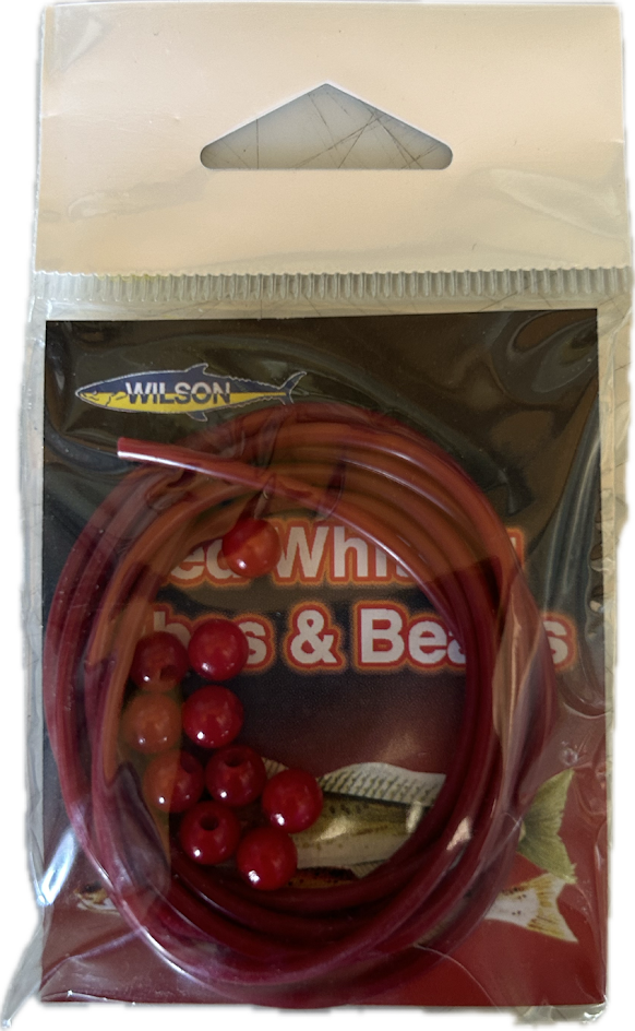 1 Packet of Wilson Red Whiting Tubes And Beads