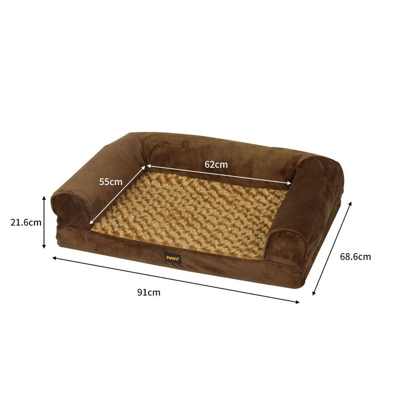 Pawz Pet Bed Sofa Dog Bedding Soft Warm Mattress Cushion Pillow Mat Plush L