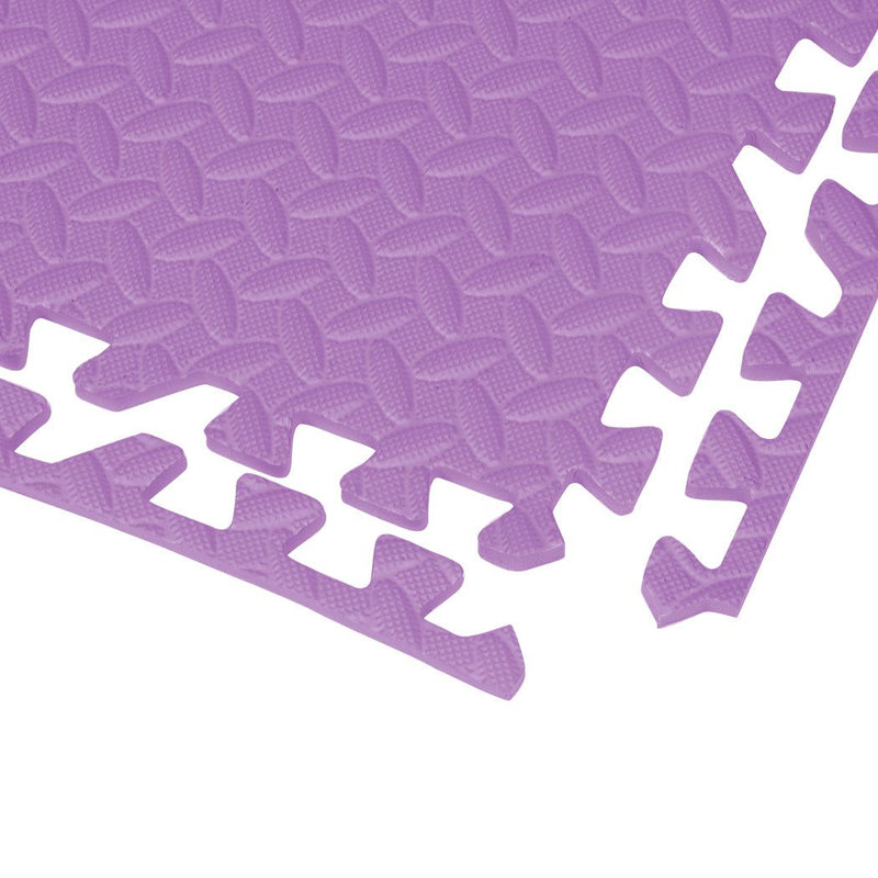 Bopeep EVA Foam Kids Play Mat Floor Kid Crawling Interlocking Home Purple 60x60