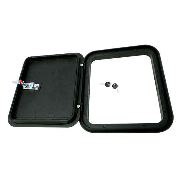 Coast Door 1 - Black 399 x 349 (M500-200) with BLK Lock