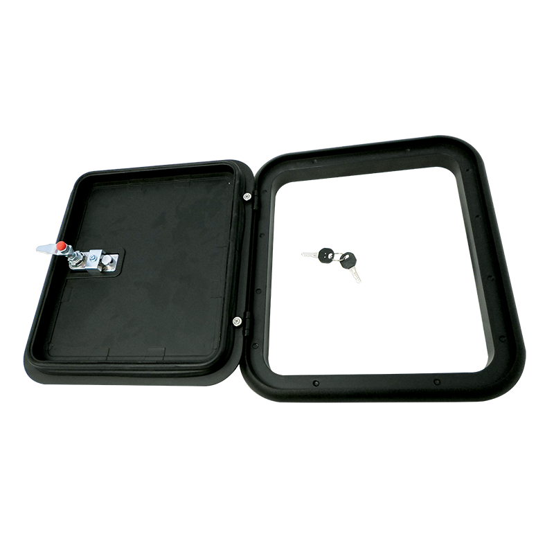 Coast Door 1 - Black 399 x 349 (M500-200) with BLK Lock