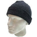 3pc Mens Charcoal Winter Set - Wool Beanie, Knit Scarf & Thinsulate Gloves