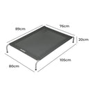 Pawz Elevated Trampoline Pet Bed Dog Puppy Raised Heavy Duty Large Grey