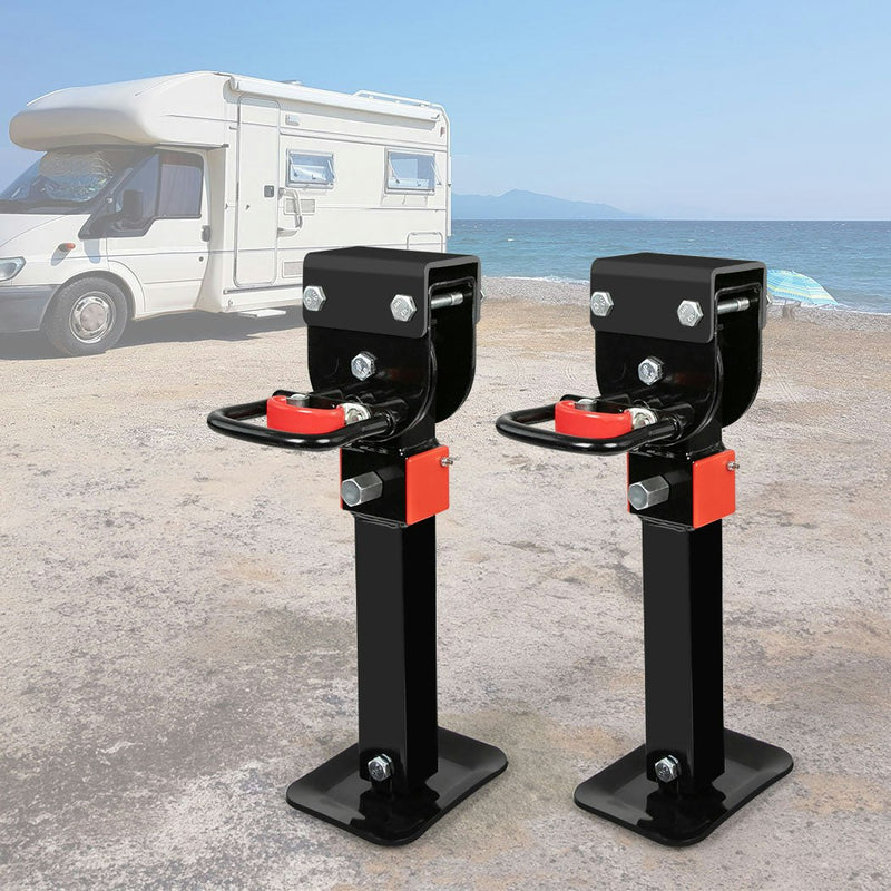 Manan 2X 410mm-545mm Drop Down Corner Steadies Legs 1200LB Caravan Trailer Steel