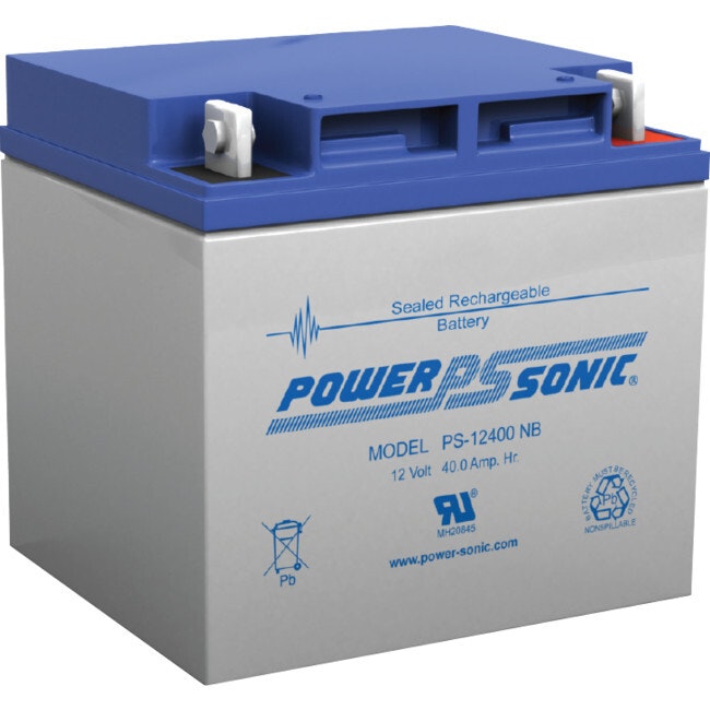 Power Sonic PS12400 12V 40Amp Rechargeable Battery NB4 Terminal Sealed Lead Acid