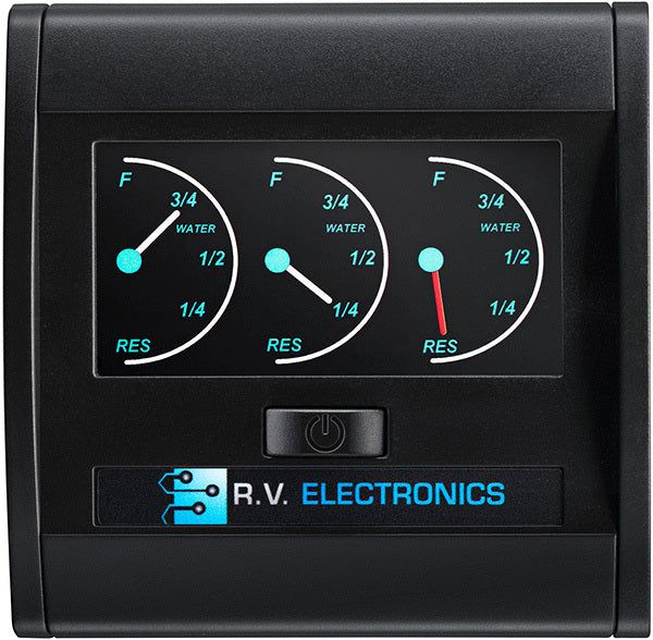 Black Triple Water Level Indicator LCD0219