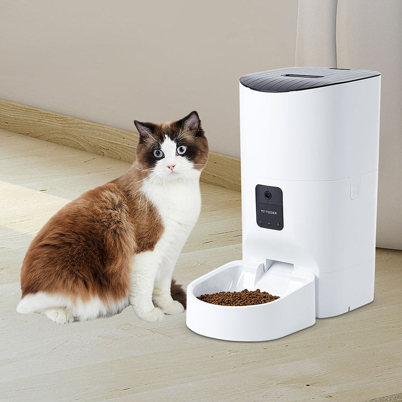 Pawz 6L Auto Feeder Pet Automatic Camera Cat Dog Smart Wifi App Food Dispenser