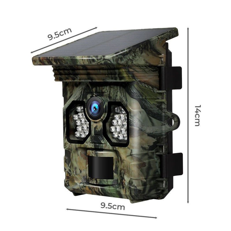 Kvenland Solar Hunting Camera 48mP 4K Wildlife Trail Game Cam 64GB Card Outdoor
