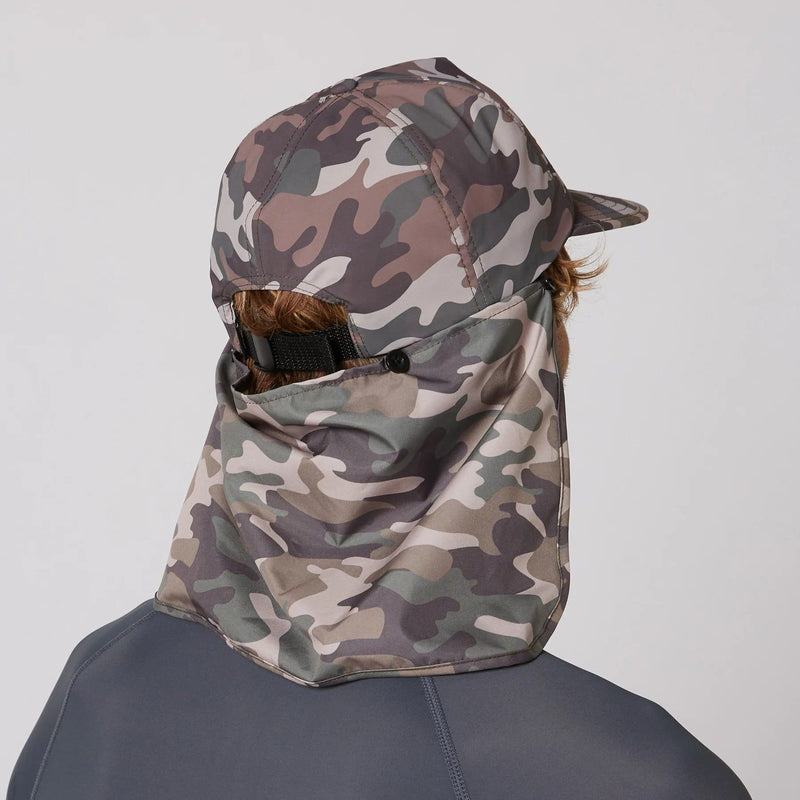 Ocean & Earth Bingin Lightweight 5-Panel Adjustable Legionnaire Cap (Camo)
