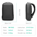 Streamlined Black Minimalist Hard Shell Laptop Backpack